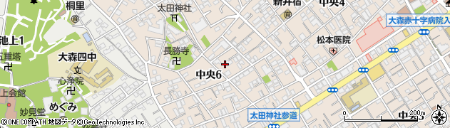 東京都大田区中央6丁目14-18周辺の地図