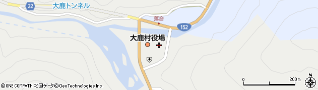 長野県下伊那郡大鹿村大河原362周辺の地図