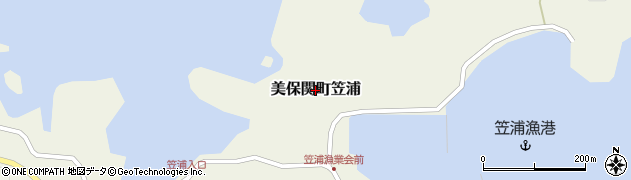 島根県松江市美保関町笠浦周辺の地図