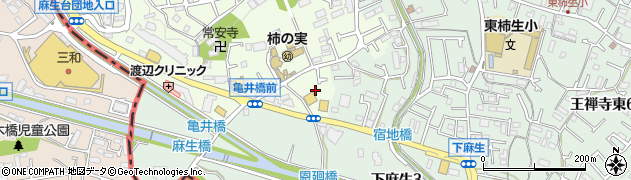 神奈川県川崎市麻生区上麻生周辺の地図