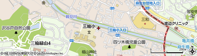 東京都町田市三輪町339周辺の地図