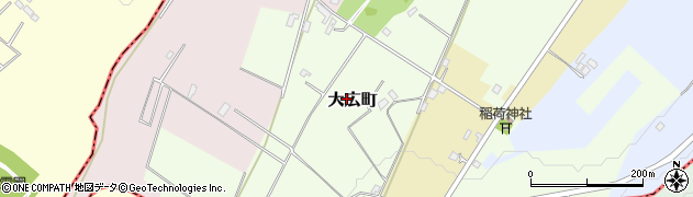千葉県千葉市若葉区大広町周辺の地図