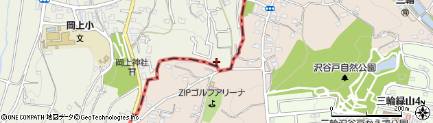 岡上栗畑公園周辺の地図