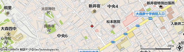 リビングパーク大田中央４駐車場周辺の地図