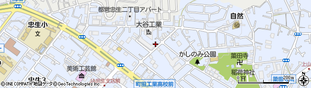 東京都町田市忠生2丁目周辺の地図