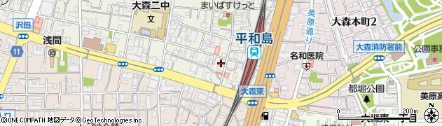 いさりび 平和島店周辺の地図