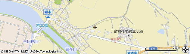 鳥取県岩美町（岩美郡）岩本周辺の地図