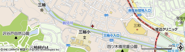 東京都町田市三輪町245周辺の地図