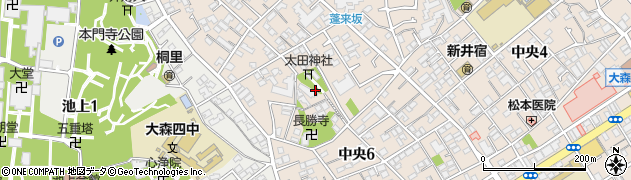 東京都大田区中央6丁目3周辺の地図