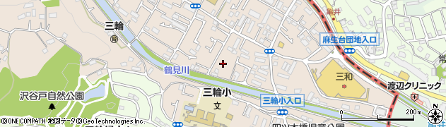 東京都町田市三輪町244周辺の地図