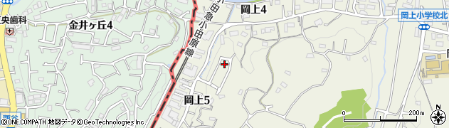 岡上川井田公園周辺の地図
