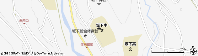 中津川市立坂下中学校周辺の地図