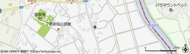千葉県東金市下武射田114周辺の地図