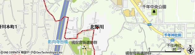 神奈川県川崎市高津区北野川周辺の地図