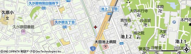 東京都大田区仲池上2丁目30周辺の地図