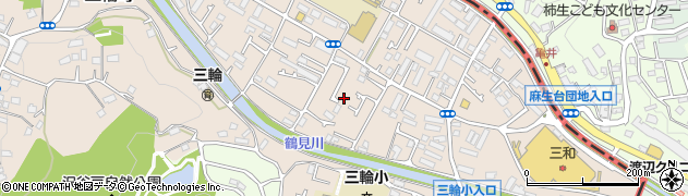 東京都町田市三輪町195周辺の地図