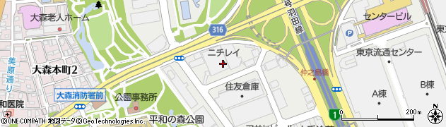 東京都大田区平和島5丁目2周辺の地図
