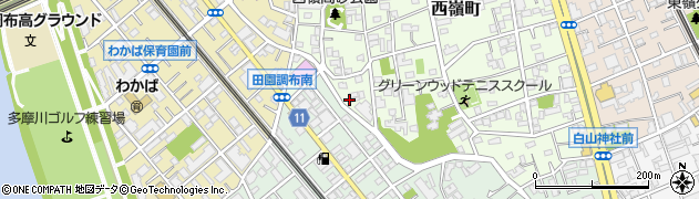 東京都大田区西嶺町25周辺の地図