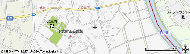 千葉県東金市下武射田1191周辺の地図