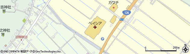 ベイシア東金店周辺の地図