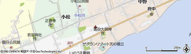 京都府宮津市中野192周辺の地図
