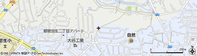 東京都町田市忠生2丁目55周辺の地図