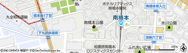 南橋本公園周辺の地図