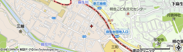 東京都町田市三輪町302周辺の地図