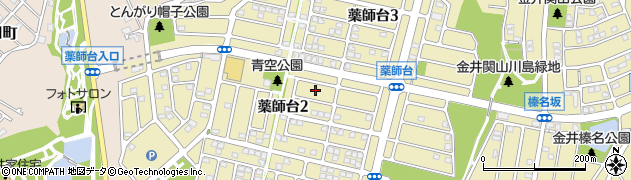東京都町田市薬師台周辺の地図