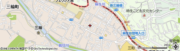 東京都町田市三輪町221周辺の地図