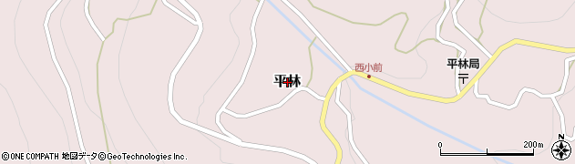 山梨県富士川町（南巨摩郡）平林周辺の地図
