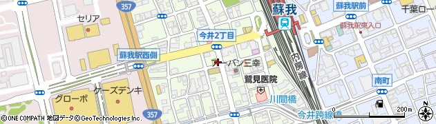 千葉県千葉市中央区今井周辺の地図