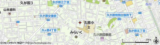 東京都大田区久が原周辺の地図