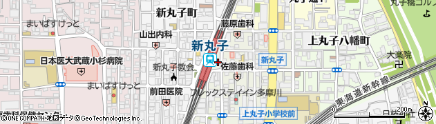 フジカラーパレットプラザ新丸子店周辺の地図