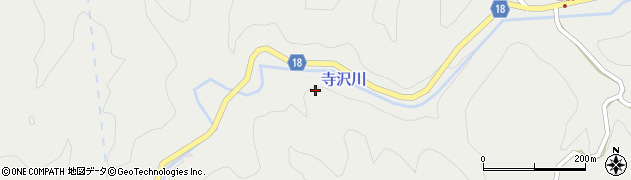 寺沢川周辺の地図