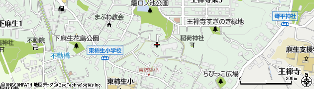 王禅寺入口公園周辺の地図