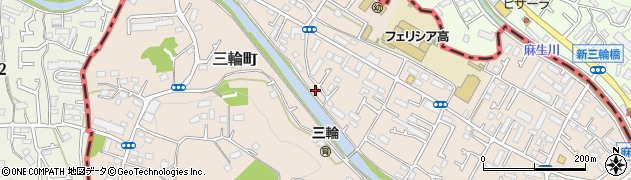 東京都町田市三輪町108周辺の地図