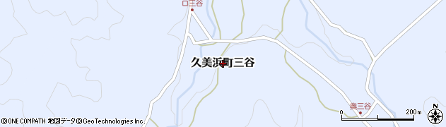 京都府京丹後市久美浜町三谷周辺の地図