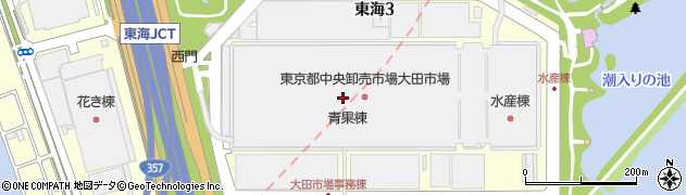 大田市場・青果仲卸　株式会社松源周辺の地図