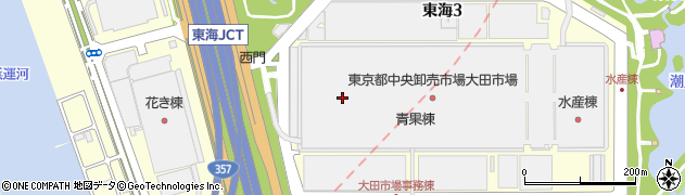 大田市場東京青果株式会社　果実第４事業部周辺の地図