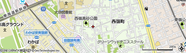 東京都大田区西嶺町30-9周辺の地図