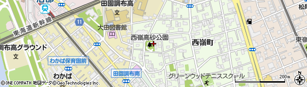 東京都大田区西嶺町30周辺の地図