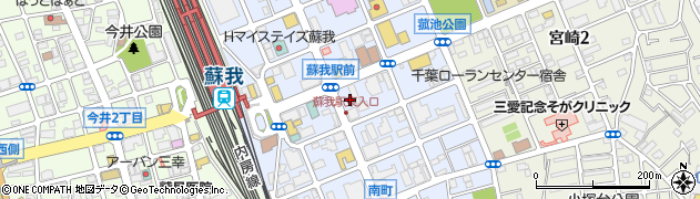 千葉県千葉市中央区南町周辺の地図