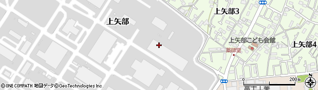 神奈川県相模原市中央区上矢部周辺の地図