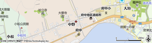 京都府宮津市中野548周辺の地図