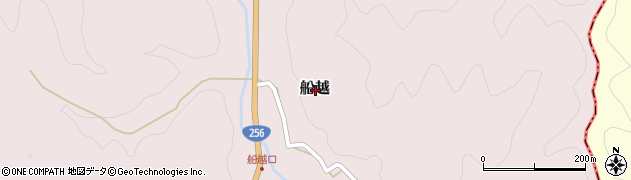 岐阜県山県市船越周辺の地図