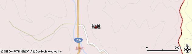 岐阜県山県市船越周辺の地図