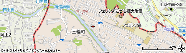 東京都町田市三輪町78周辺の地図