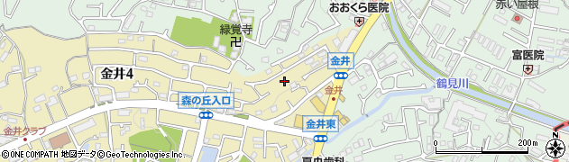 金井堰口公園周辺の地図