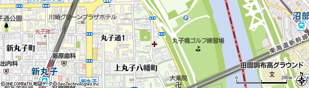 神奈川県川崎市中原区上丸子八幡町582周辺の地図